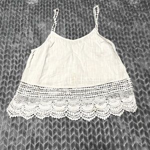 White small beach  tank top